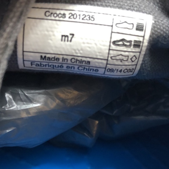 Men’s Crocs Gray Side Gore Slip on Shoes size 7 - Picture 10 of 12